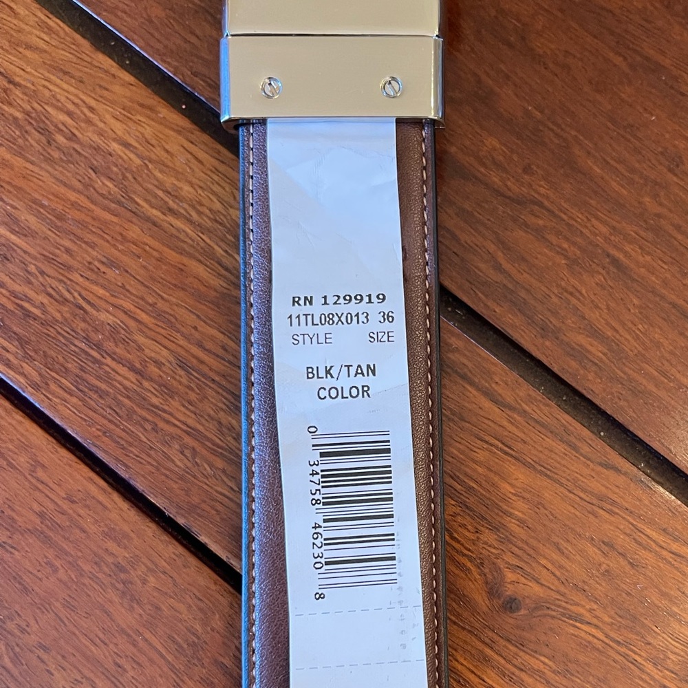 Tommy Hilfiger Men’s Reversible Belt Style# 11TL08X013 - Picture 4 of 5